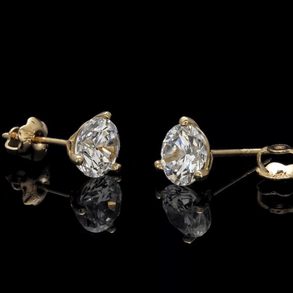 1ct Lab created diamond 14k martini - Picture 3 of 8